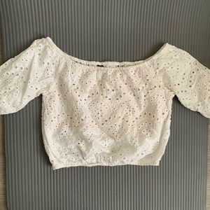 Windsor Eyelet Top Sz S